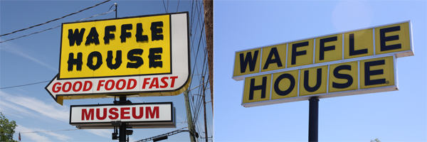 waffle house waffle. the Waffle House Museum.
