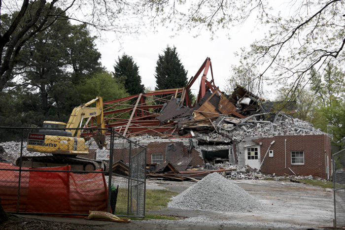 Former Antioch AME Church, demolished April 17-18, 2014.
